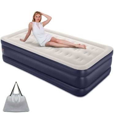 Details about / 22/" QUEEN DURA-BEAM RAISED AIR MATTRESS Bed Inflatable Pump Camping Blow Up